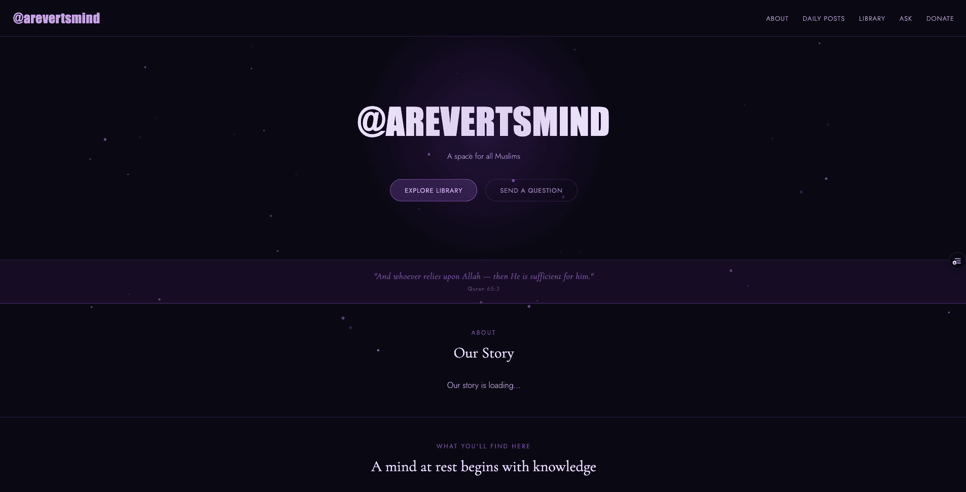 Arevertsmind client project